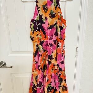 Floral Halter Maxi Dress